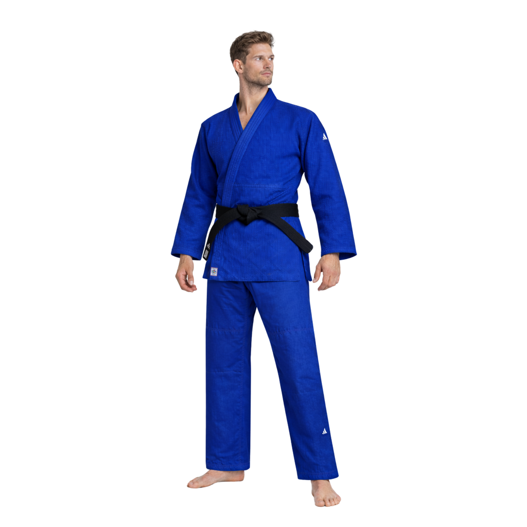 Adidas Champion III IJF judopak regular fit blauw Pakken