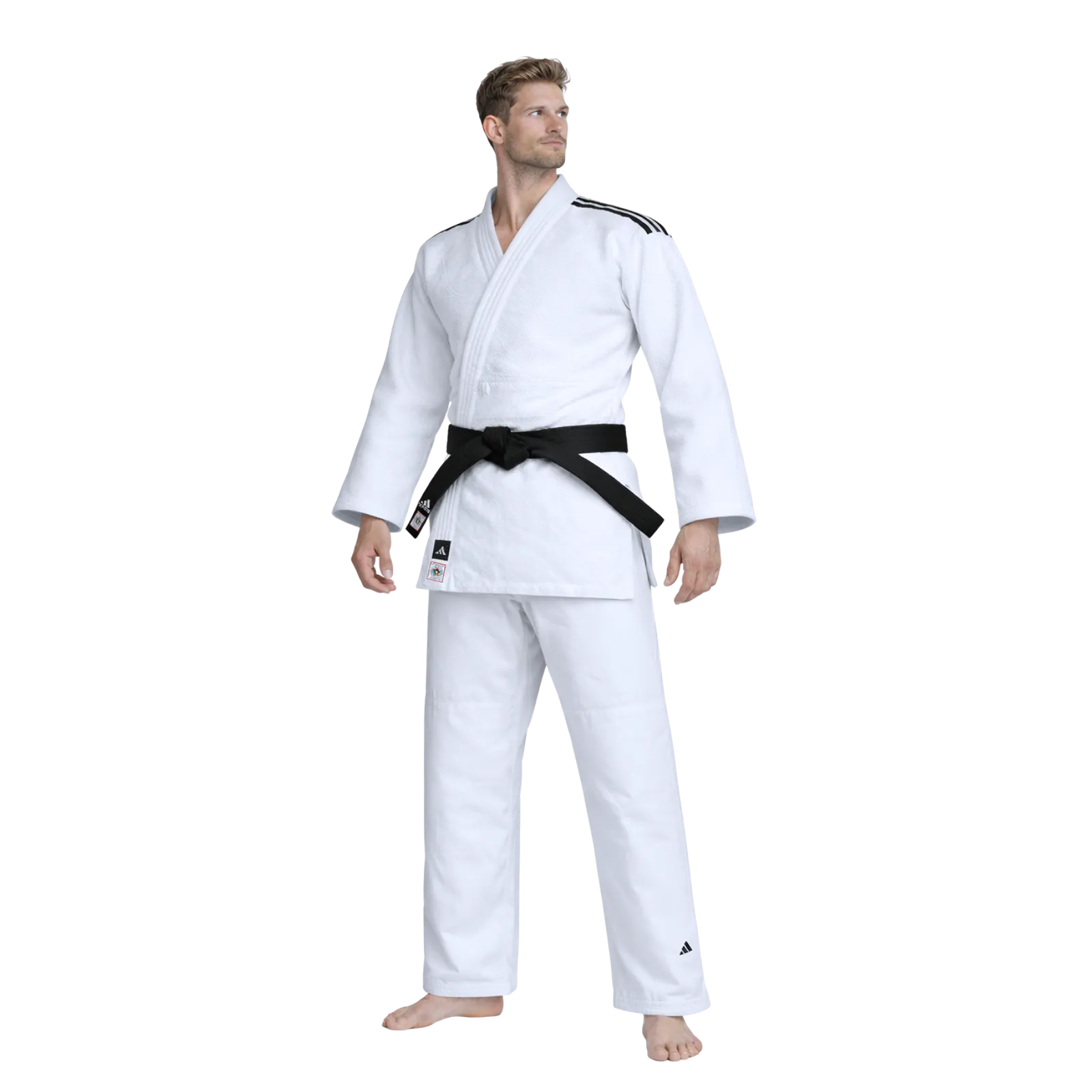 Adidas Champion III IJF judopak regular fit wit Pakken