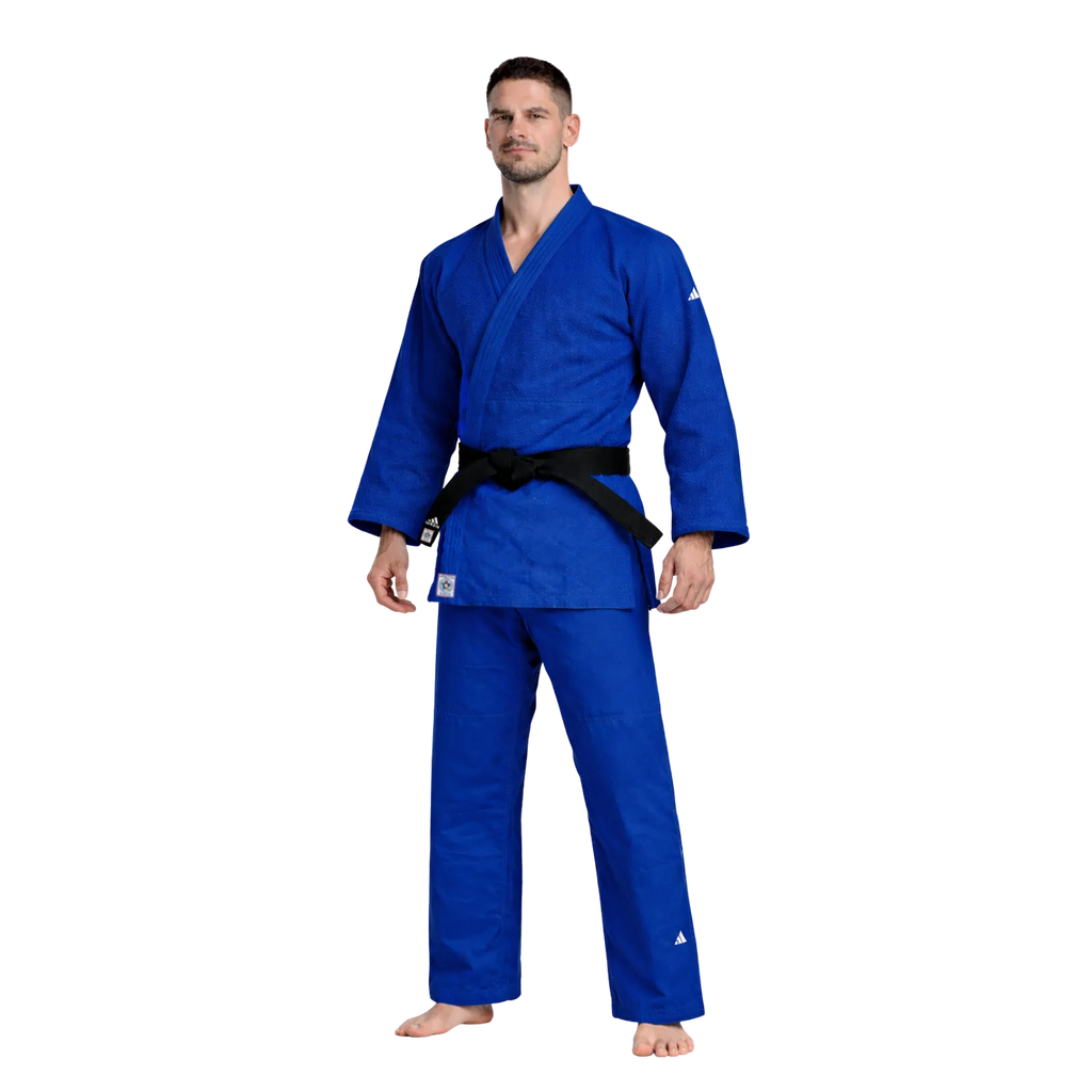 Adidas Champion III IJF judopak slimfit blauw Pakken