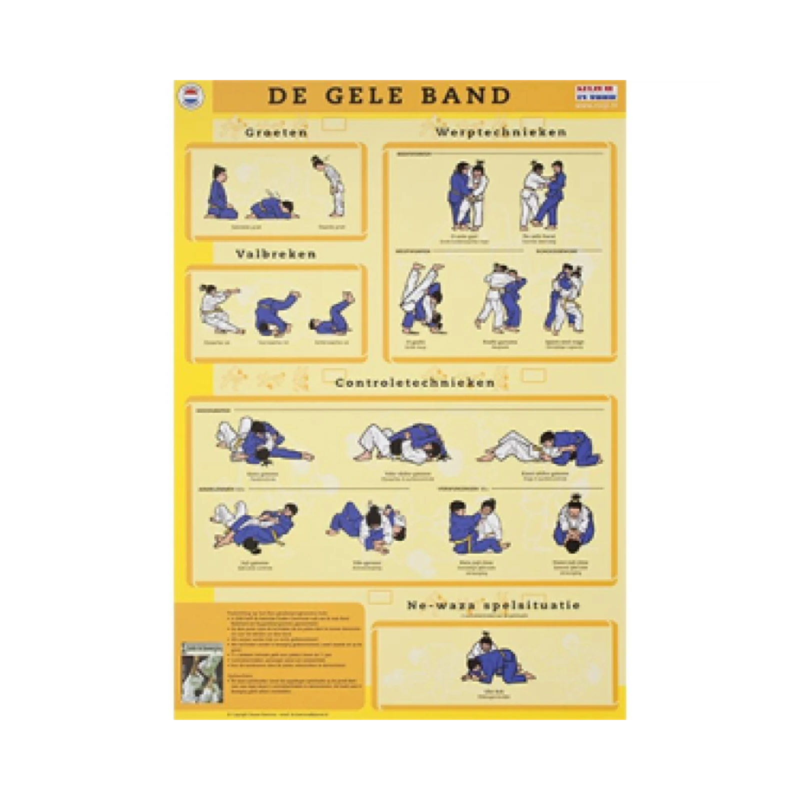 KYU Kaart Groot Formaat - A3 - Geel