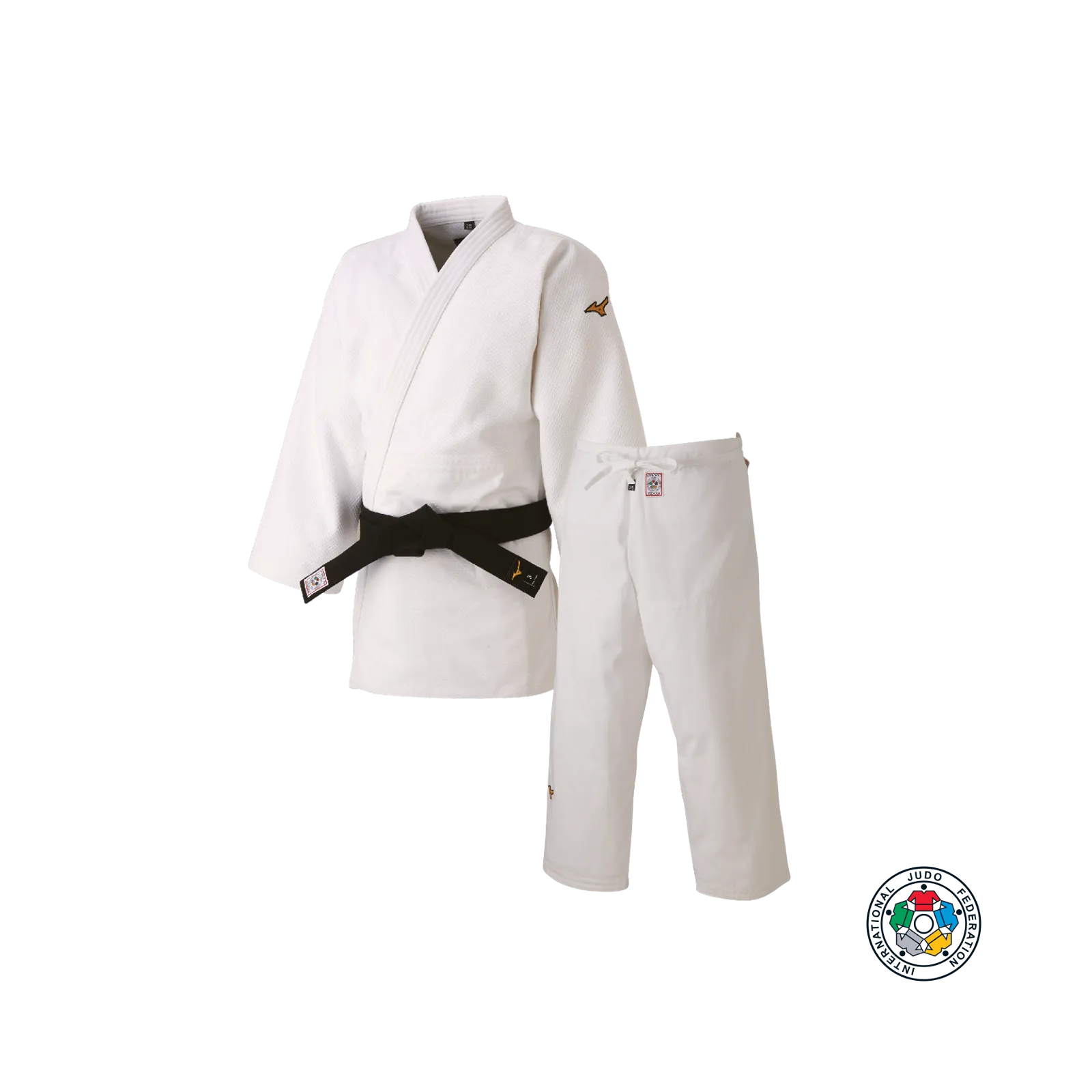 Mizuno IJF Japan Compleet Judopak - Slim Fit Long - Wit