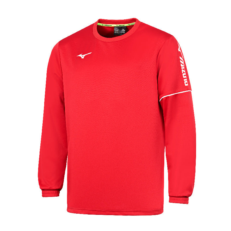 Mizuno Team SENDAI Training R. Neck Sweater - Red Sportkleding